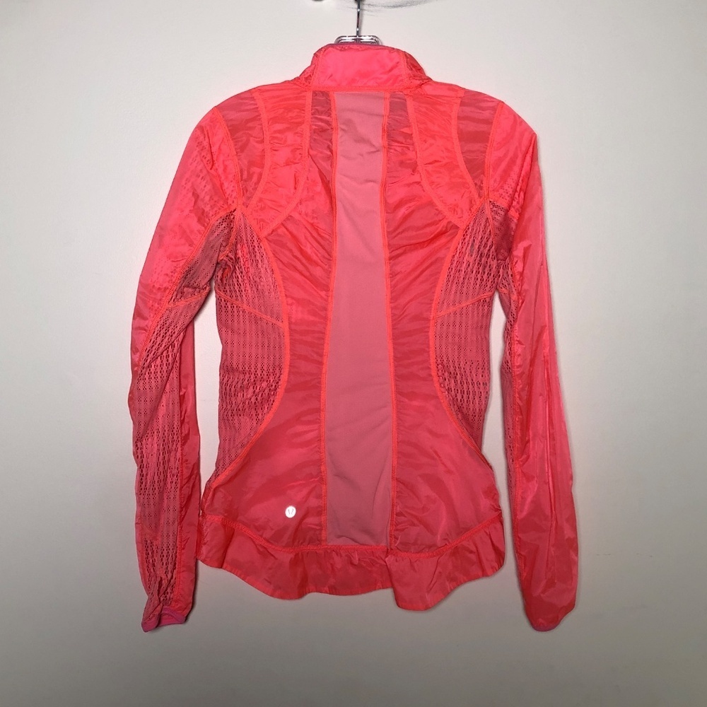 RARE vintage lululemon Run: Nothing But Run Jacket in POP ORANGE - Picture 6 of 10